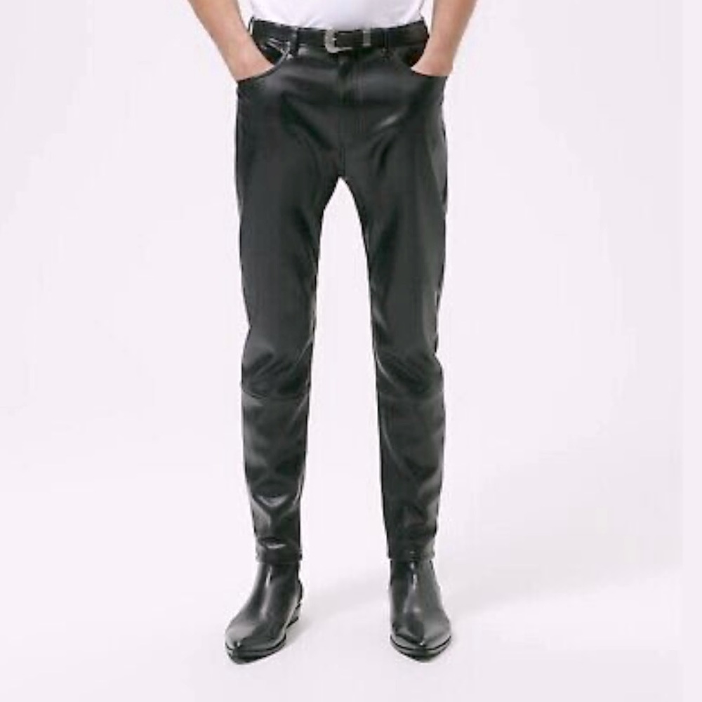 Zara faux leather pants size 31
